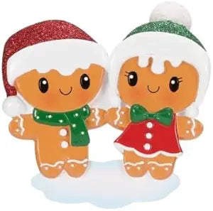 Gingerbread Kids/Couple/Friends Personalized Christmas Ornament