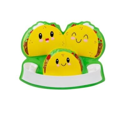 Taco Family of 3 Personalized Christmas Ornament