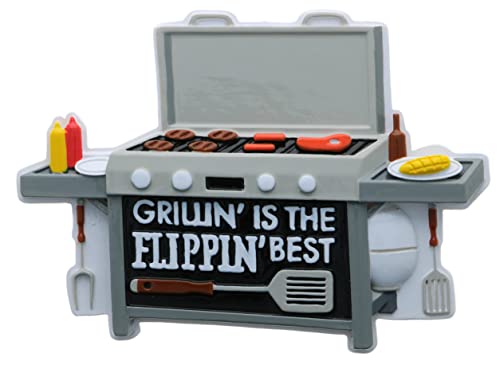 Grillin is the Flippin Best Flat Top Gas Grill Personalized Christmas Ornament
