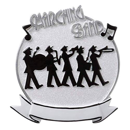 Marching Band Drum, Saxaphone, Clarinet, Flute, Trumpet, Trombone Personalize Christmas Ornament