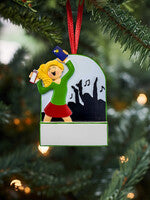 Concert Goer concert Themed Personalized Christmas Ornament Female Blonde