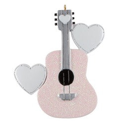Pink Glitter (Taylor Swift) Guitar Personalize Christmas Ornament