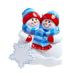 Snow Buddies Friends, Family, Couple Personalized Christmas Ornament