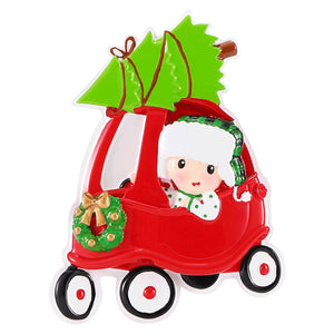 Little Tikes Cozy Coupe Foot Pedaled Car Personalized Christmas Ornament