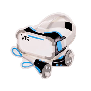 VR Virtual Reality Meta Cyberspace Headset and Hand Controllers Personalized Christmas Ornament