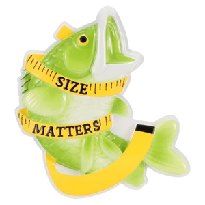 Size Matters Fishing Big Fish Personalize Christmas Ornament