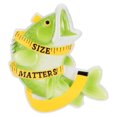 Size Matters Fishing Big Fish Personalize Christmas Ornament