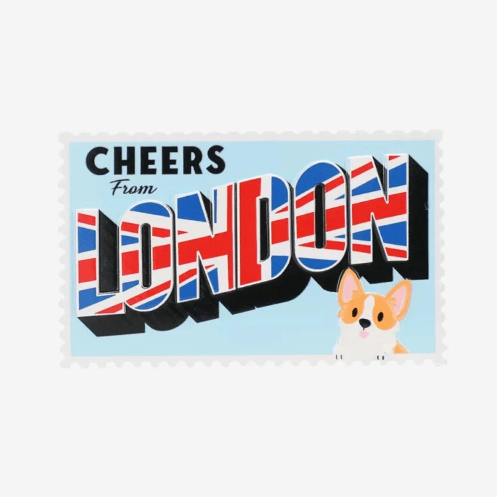 Cheers From London Postcard Personalized Christmas Ornament