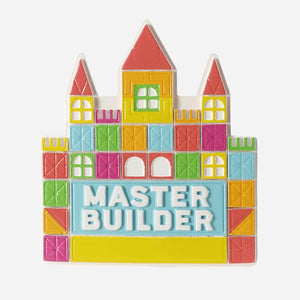 Personalized Castle Master Builder Lego Magnatile Colorful Building Block Design Christmas Ornament
