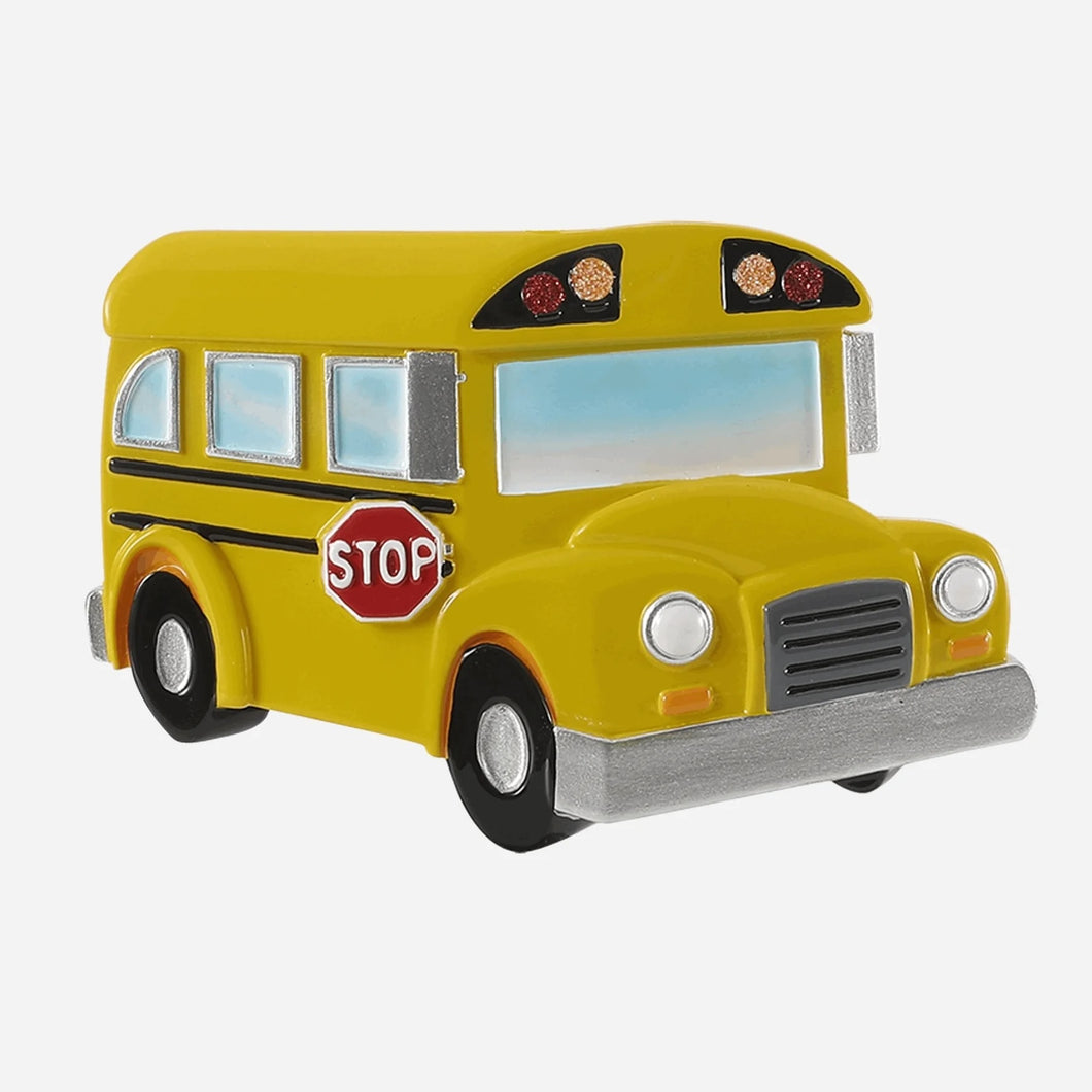 Christmas School Bus Personalized Ornament