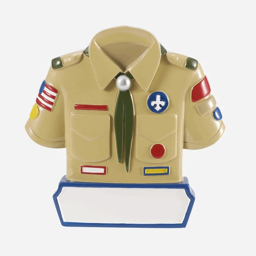 Boy Scout Scouting Personalized Christmas Ornament
