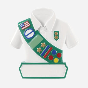 Girl Scout Scouting Personalized Christmas Ornament
