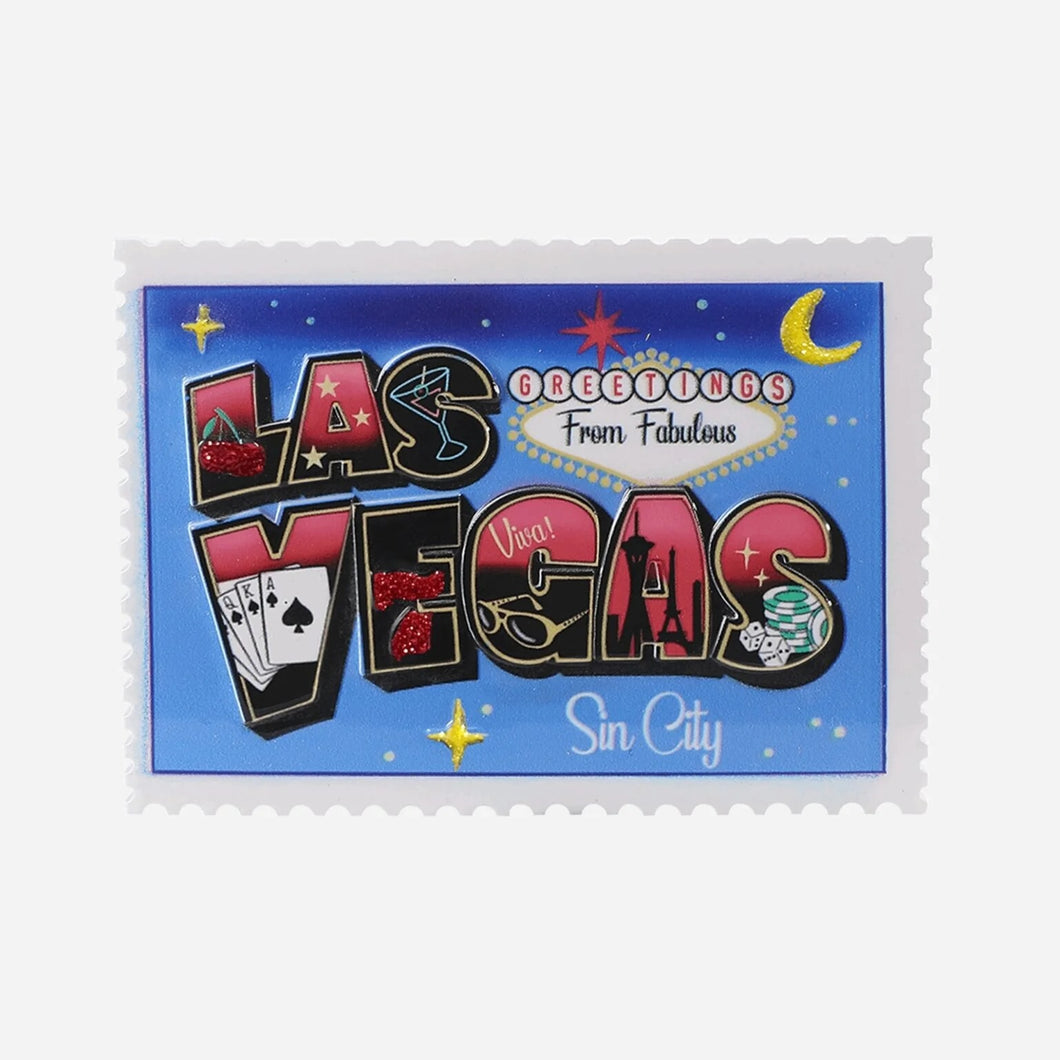 Greetings From Fabulous Las Vegas Sin City Personalized Postcard Christmas Ornament