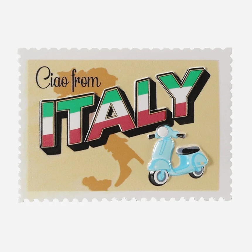 Ciao From Italy Personalized Postcard Christmas Ornament