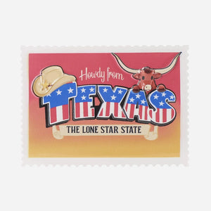 Howdy From Texas The Lone Star State Personalized Postcard Christmas Ornament