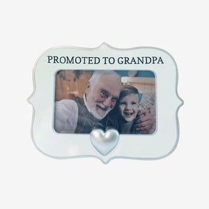 Promoted to Grandpa Personalize Picture Frame Ornament, New Grnadpa