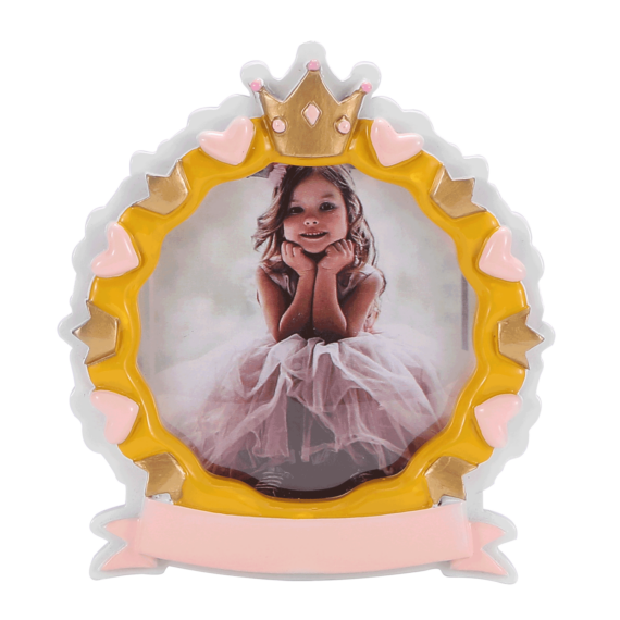 Princess Photo Frame Personalize Christmas Ornament