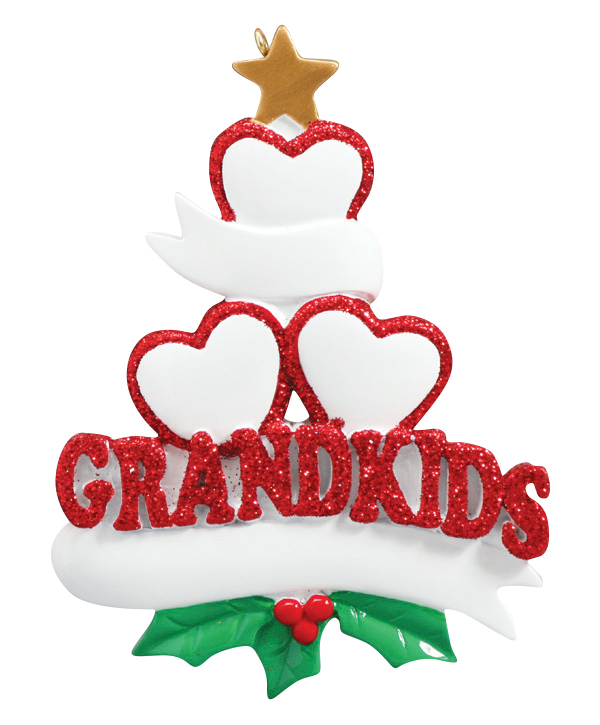 Three Grandkids Ornament
