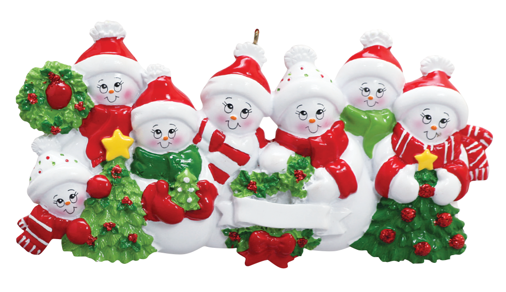 7 Snowmen Ornament