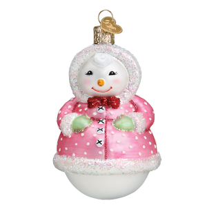 Old World Jolly Snowlady Christmas Ornament
