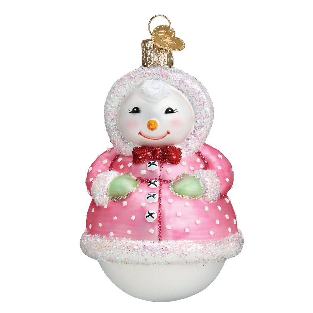 Old World Jolly Snowlady Christmas Ornament