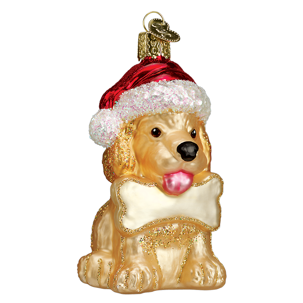 Old World Jolly Pup Christmas Ornament