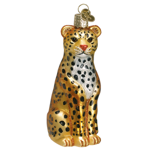 Old World Leopard Christmas Ornament