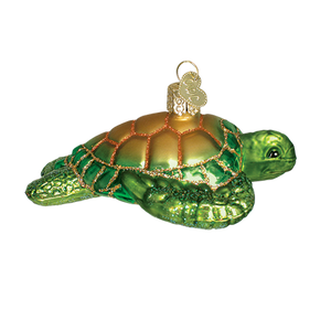 Green Sea Turtle Christmas Ornament