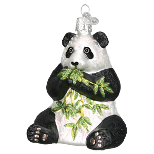 Old World Panda Bear Christmas Ornament