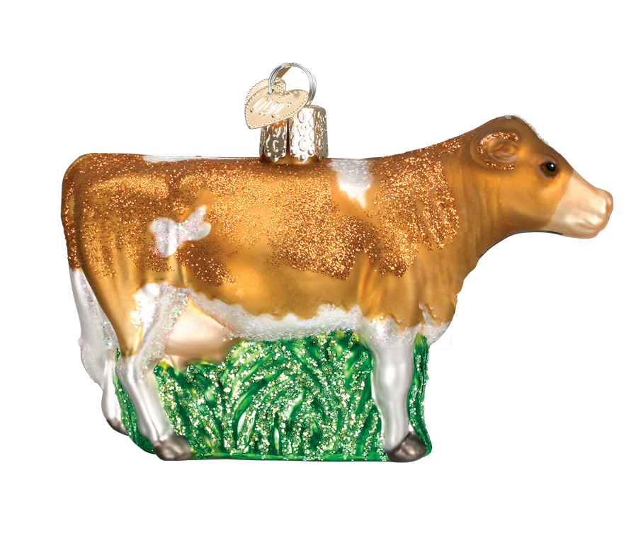 Dairy Cow Christmas Ornament
