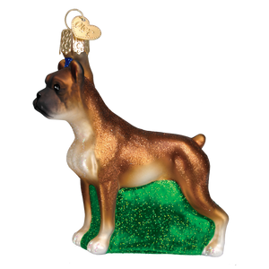 Old World Boxer Christmas Ornament