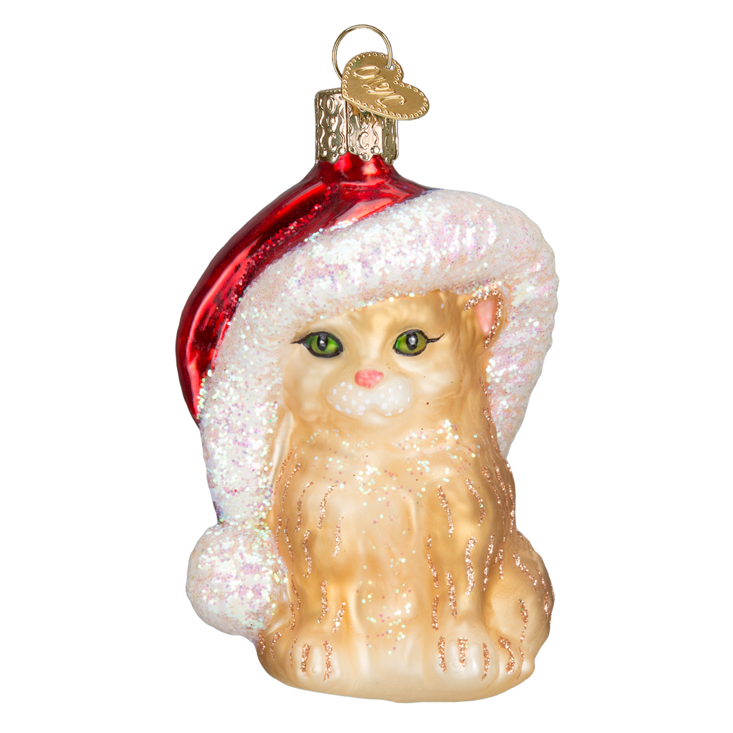 Old World Santa’s Kitten Christmas Ornament