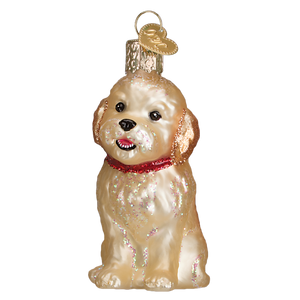 Old World Cockapoo Puppy Christmas Ornament