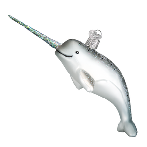 Old World Narwhal Christmas Ornament
