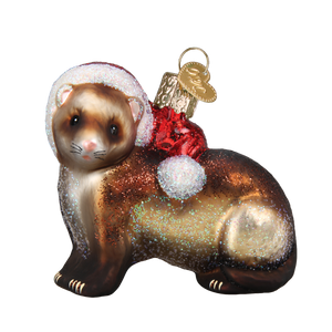 Old World Ferret Christmas Ornament