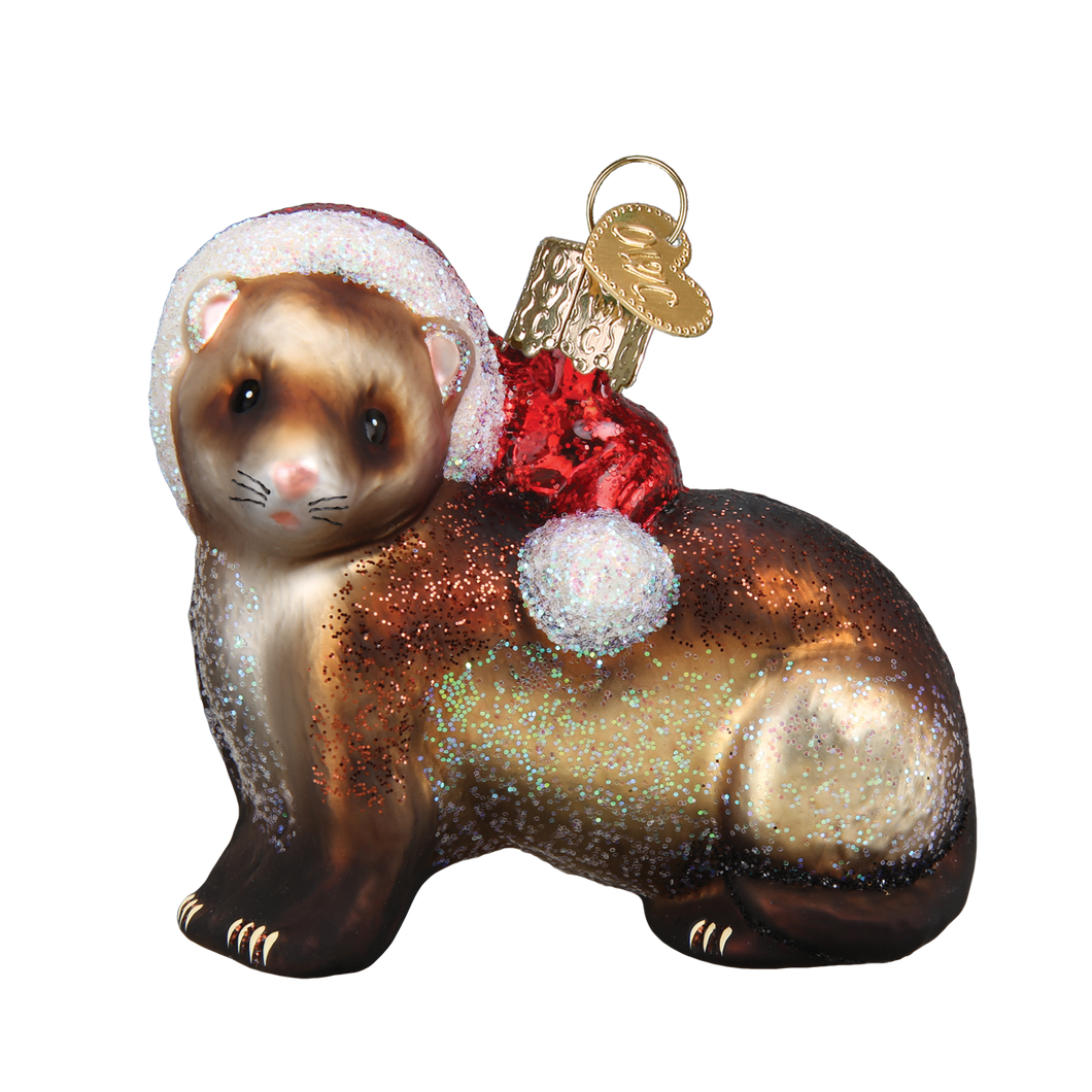 Old World Ferret Christmas Ornament