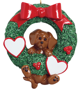 Dachshund in Wreath