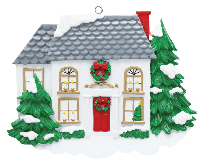 Two Story Home Ornament
