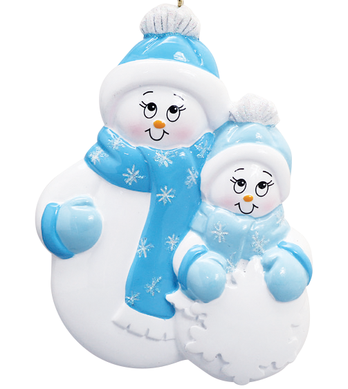 Snowman Couple Ornament