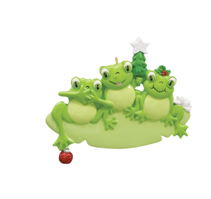 Frog Family/Friends Of 3 Christmas Ornament
