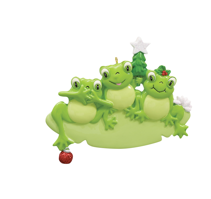Frog Family of 3 Ornament