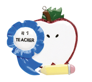 #1 Teacher Ornament