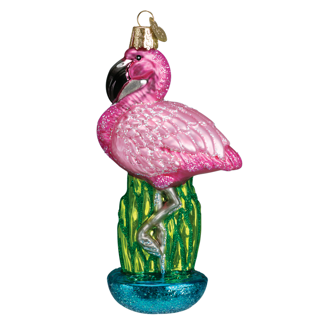 Flamingo Christmas Ornament