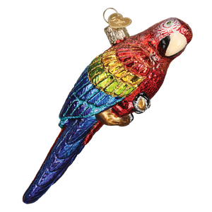 Old World Tropical Parrot Christmas Ornament