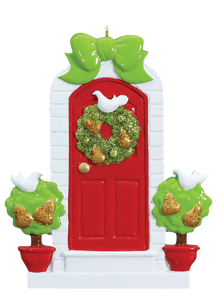 New Home/First Home Red Door Christmas Ornament