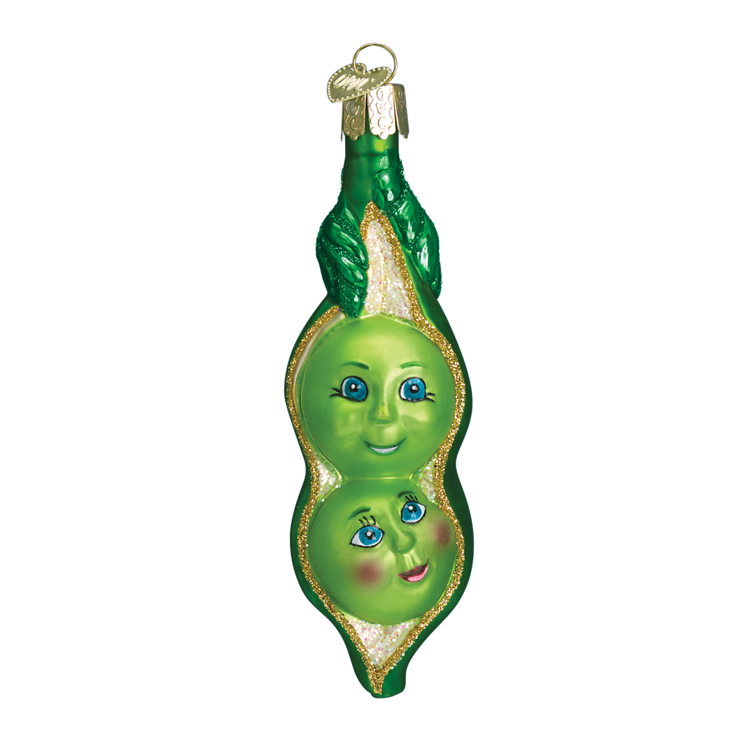 Old World Two Peas in a Pod Christmas Ornament