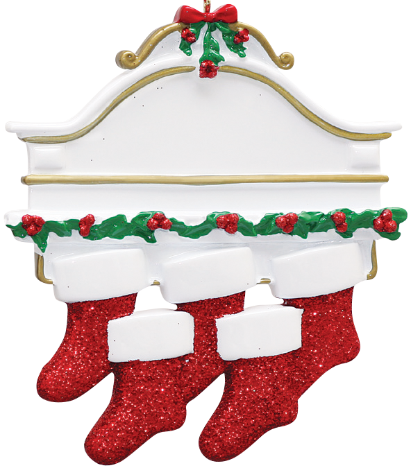 Five Stockings on a Mantle