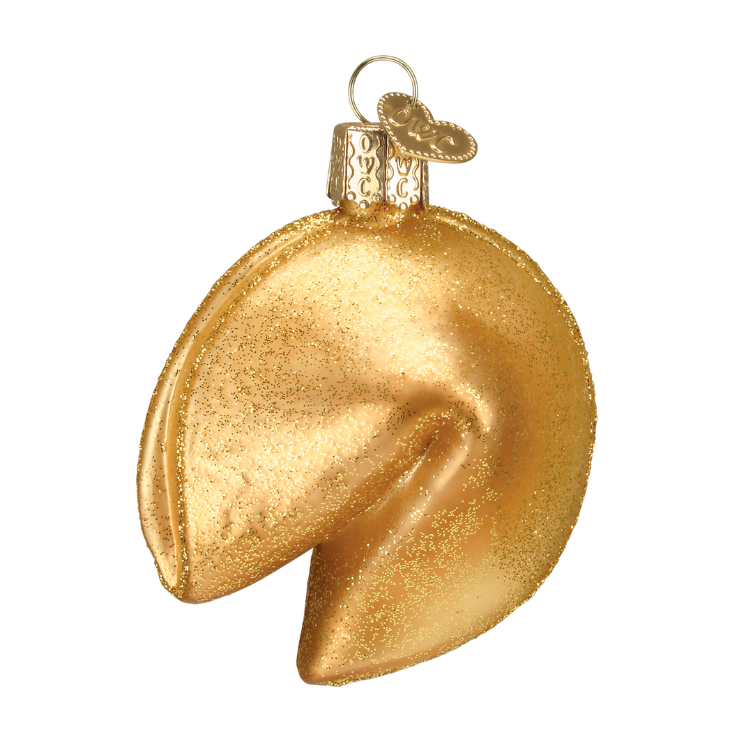 Old World Fortune Cookie Christmas Ornament