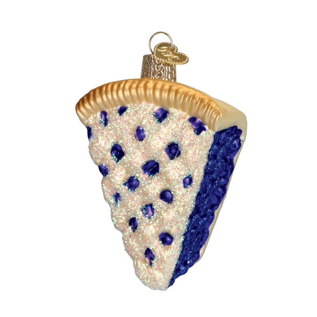 Old World Blueberry Pie Christmas Ornament