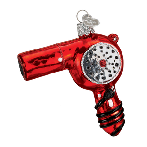 Old World Blow Dryer Christmas Ornament